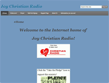 Tablet Screenshot of joychristianradio.com